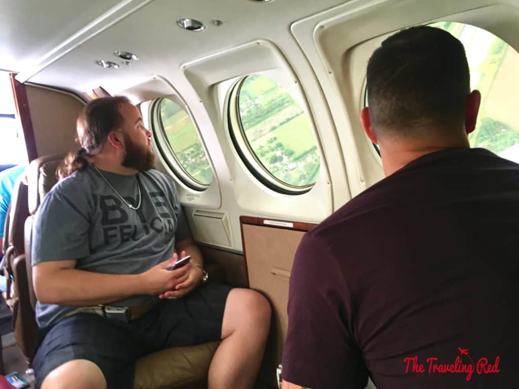 Flying home from Georgetown, Exuma to Miami on a  private plane. End of an amazing family trip to the Bahamas.