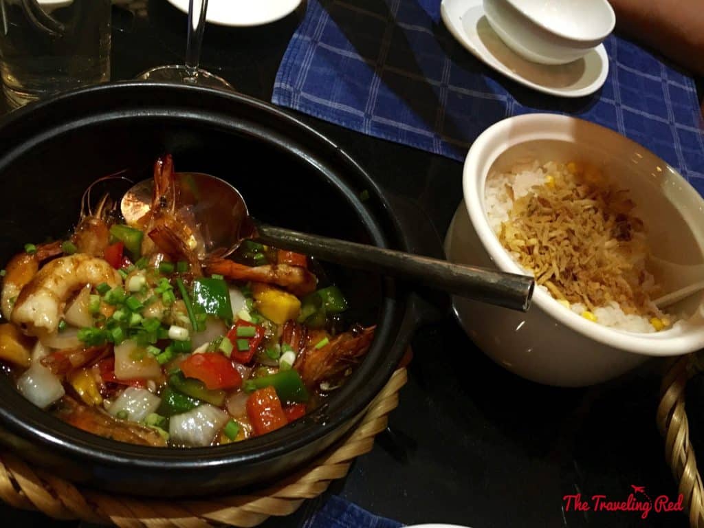 Vietnamese dinner on our cruise ship. Romantic cruise in Bai Tu Long Bay, right next to Halong Bay, Vietnam, aboard the Dragon Legend Cruise ship. The best honeymoon destination in Asia. #Halongbay #Vietnam #cruise #honeymoon #honeymoondestination
