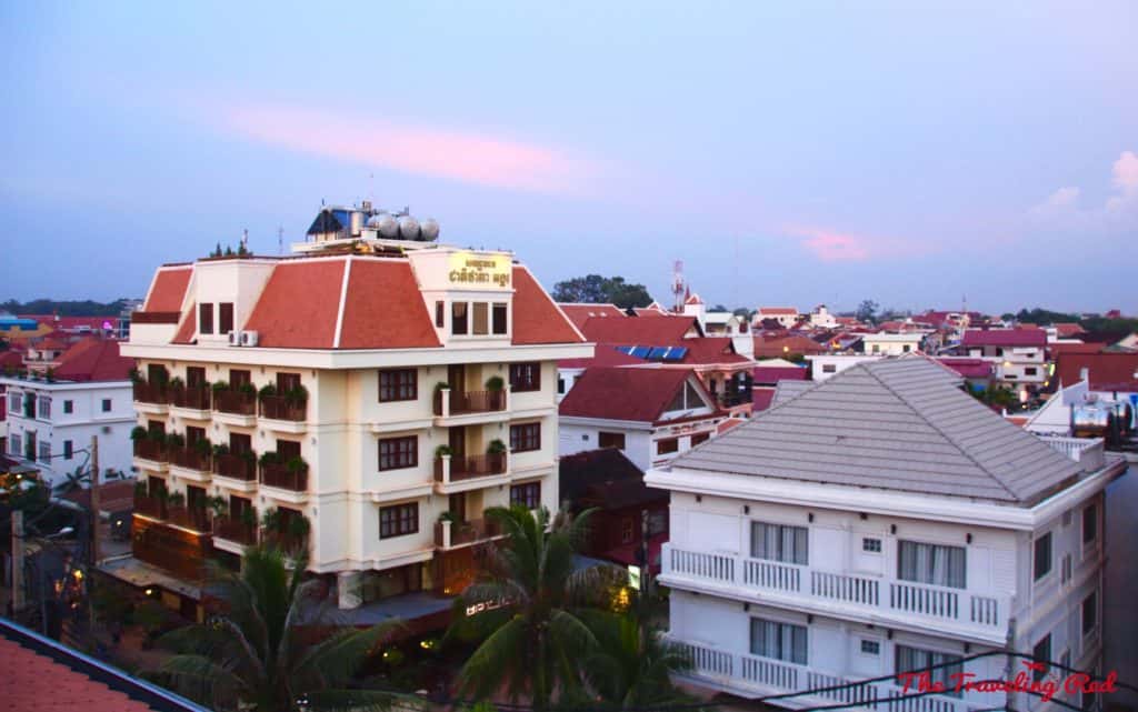 View from our room at Golden Temple Residences | Things to See & Do in Siem Reap Cambodia | Golden Temple Residences | Cooking Class | Cambodian curry | Angkor Wat | Temple Tour | Pub Street | Il Forno | Genevieve | Malis  #siemreap #cambodia #angkorwat