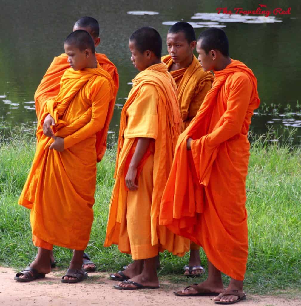 Young Monks at Angkor Wat | Cambodia Temples | Siem Reap | Angkor Wat | Angkor Passes | Photography Tour | Angkor Archeological Park | Ta Prohm | Tomb Raider | Banteay Kdei | Ta Nei | North Gate | Bayon | Wat Thmey | Monks | South Gate | Preah Khan #siemreap #angkorwat #cambodia