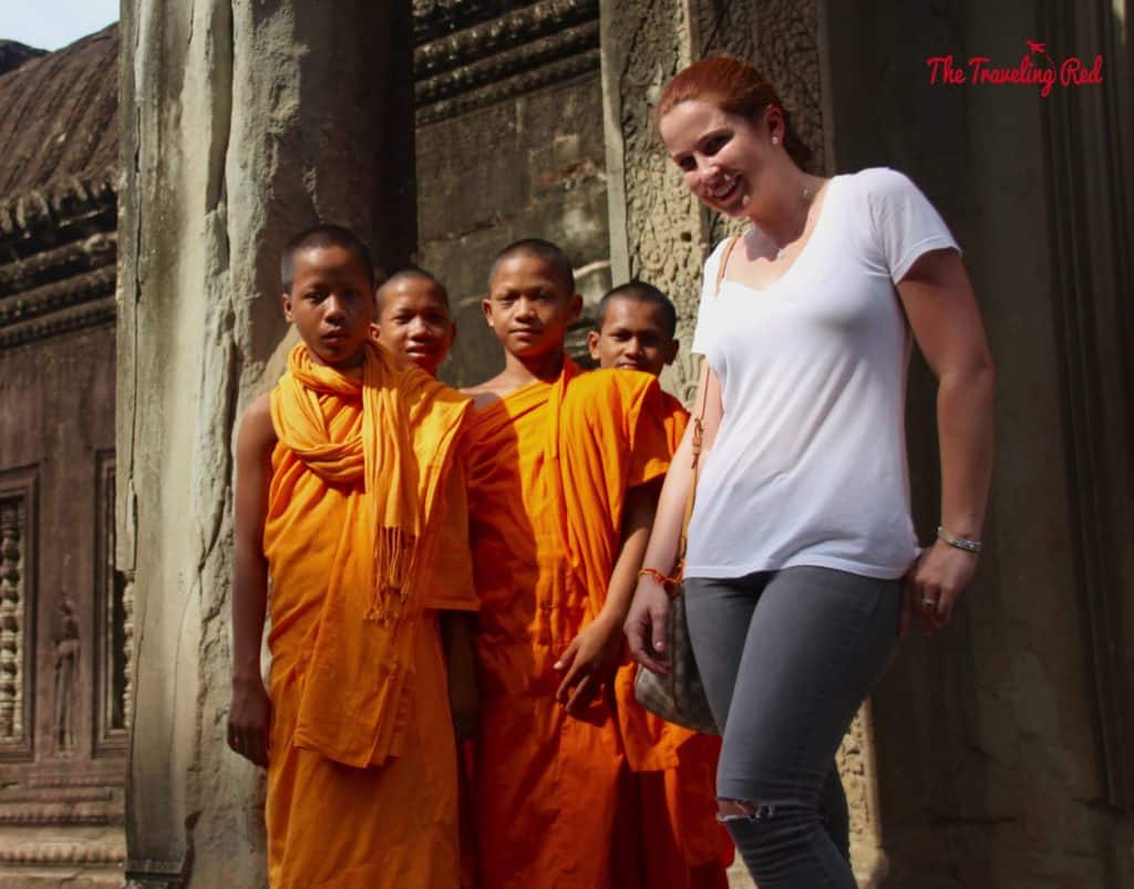 With some of the young Monks at Angkor Wat | Cambodia Temples | Siem Reap | Angkor Wat | Angkor Passes | Photography Tour | Angkor Archeological Park | Ta Prohm | Tomb Raider | Banteay Kdei | Ta Nei | North Gate | Bayon | Wat Thmey | Monks | South Gate | Preah Khan #siemreap #angkorwat #cambodia