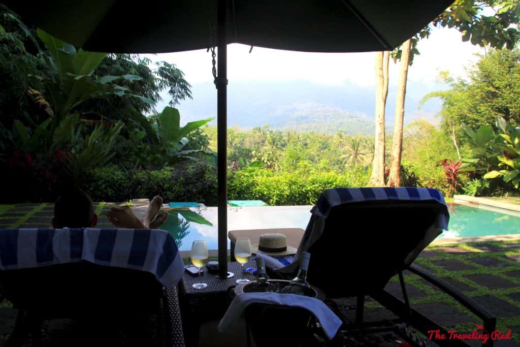 Plataran Hotel in Java, Indonesia. The most beautiful hotel on the island. Our private cottage with a private pool, overlooking the mountain. It's the perfect hotel to stay in for your visit to Borobudur Temple at sunrise. | Indonesia | Java | Plataran Hotel | Sunrise Tour | Borobudur Temple 