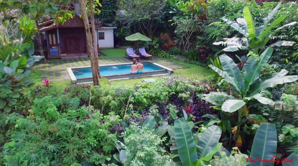 Plataran Hotel in Java, Indonesia. The most beautiful hotel on the island. Our private cottage with a private pool, overlooking the mountain. It's the perfect hotel to stay in for your visit to Borobudur Temple at sunrise. | Indonesia | Java | Plataran Hotel | Sunrise Tour | Borobudur Temple 