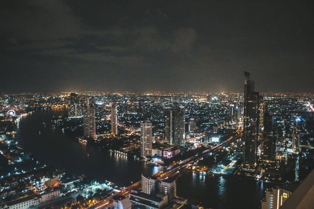 View from the rooftop of the Lebua Hotel  | Bangkok | Thailand | Peninsula Hotel | Lebua Hotel | the dome Sky Bar from Hangover 2 | Peninsula Hotel | Temples | Wat Arun | Wat Pho | Grand Palace | Lord Jims at the Mandarin Oriental Bangkok |  Riding in a tuk tuk | Muay Thai at the Rajadamnern Stadium