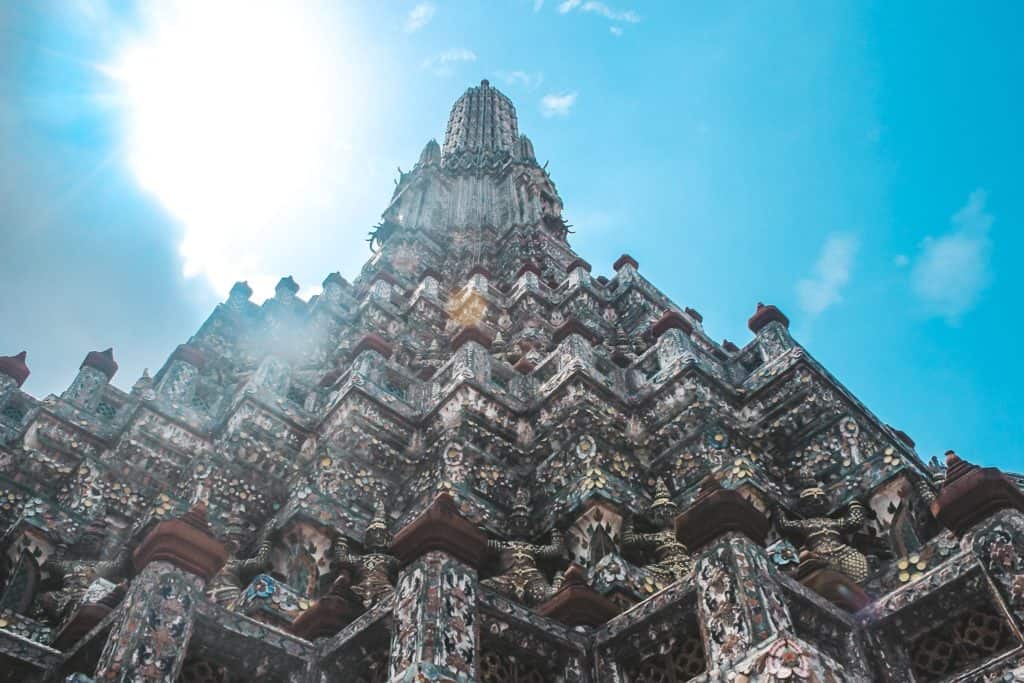 Visiting Temples in Bangkok | Thailand | Peninsula Hotel | Lebua Hotel | the dome Sky Bar from Hangover 2 | Peninsula Hotel | Temples | Wat Arun | Wat Pho | Grand Palace | Lord Jims at the Mandarin Oriental Bangkok |  Riding in a tuk tuk | Muay Thai at the Rajadamnern Stadium