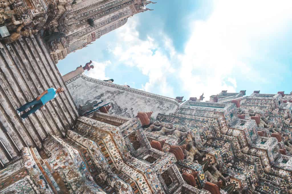Visiting Temples in Bangkok | Thailand | Peninsula Hotel | Lebua Hotel | the dome Sky Bar from Hangover 2 | Peninsula Hotel | Temples | Wat Arun | Wat Pho | Grand Palace | Lord Jims at the Mandarin Oriental Bangkok |  Riding in a tuk tuk | Muay Thai at the Rajadamnern Stadium