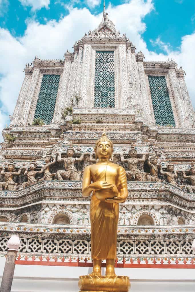 Visiting Temples in Bangkok | Thailand | Peninsula Hotel | Lebua Hotel | the dome Sky Bar from Hangover 2 | Peninsula Hotel | Temples | Wat Arun | Wat Pho | Grand Palace | Lord Jims at the Mandarin Oriental Bangkok |  Riding in a tuk tuk | Muay Thai at the Rajadamnern Stadium