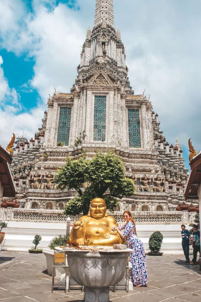 Visiting Temples in Bangkok | Thailand | Peninsula Hotel | Lebua Hotel | the dome Sky Bar from Hangover 2 | Peninsula Hotel | Temples | Wat Arun | Wat Pho | Grand Palace | Lord Jims at the Mandarin Oriental Bangkok |  Riding in a tuk tuk | Muay Thai at the Rajadamnern Stadium