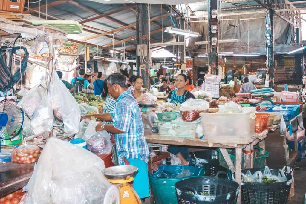 Inside one of the many shops at the railway market. Tour of the Railway Market and Floating Market from Bangkok, Thailand. #bangkok #thailand #railwaymarket #floatingmarket