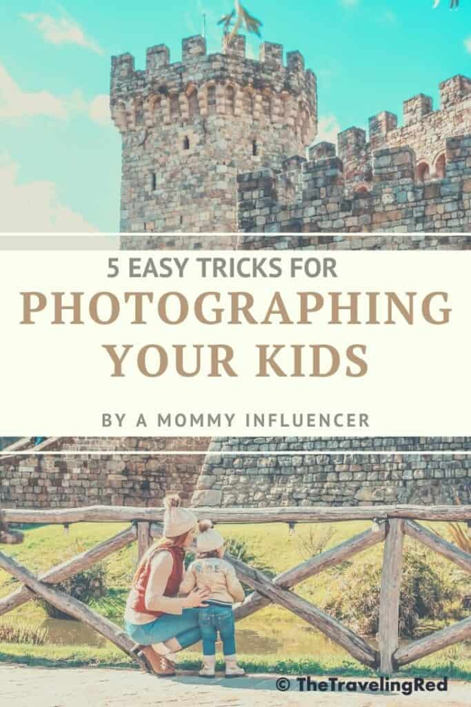 5 easy tips and tricks for photographing your kids. If you have a toddler that doesn't want to smile or pose this is the best mom hack you'll ever find. Get your children to take beautiful pictures without any issues #photography #momhacks #kidphotography #tips #tricks