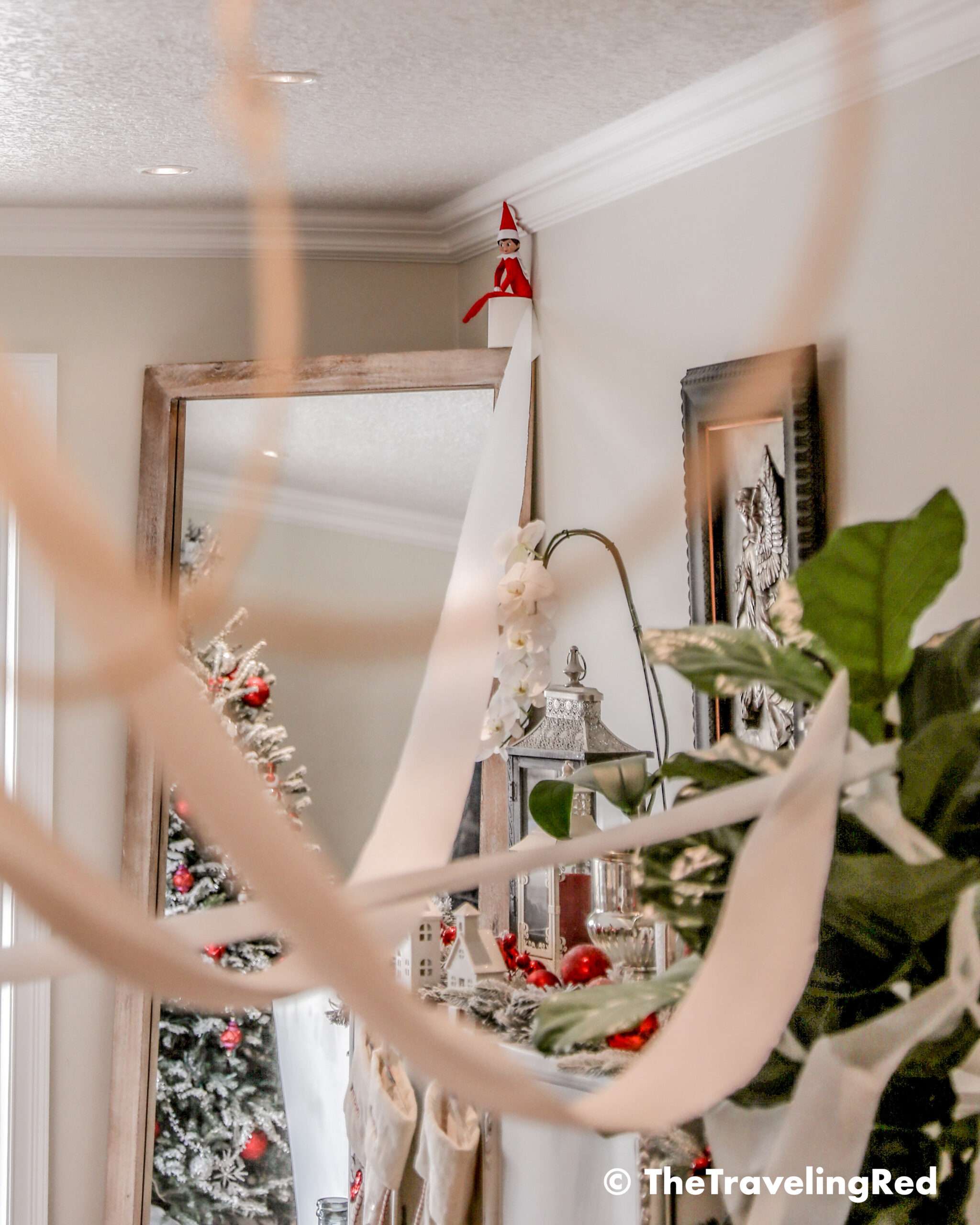 Naughty Elf on the shelf toilet papers our house. Fun and easy elf on the shelf ideas for a naughty elf that are quick and easy using things you have at home.