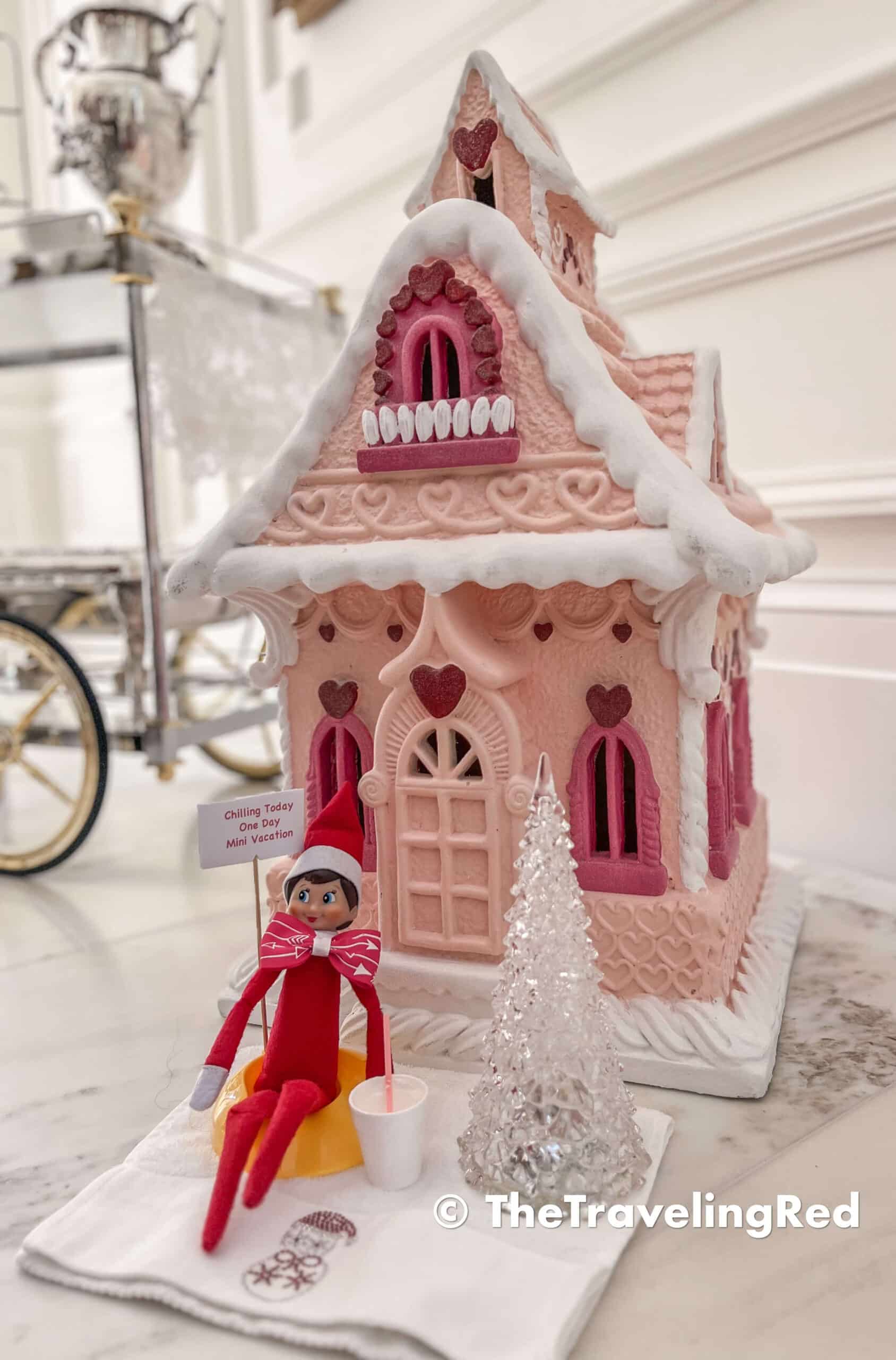 Naughty Elf on the shelf went on a mini vacation to grandmas when my daughter had a sleepover. Fun and easy elf on the shelf ideas for a naughty elf that are quick and easy using things you have at home.