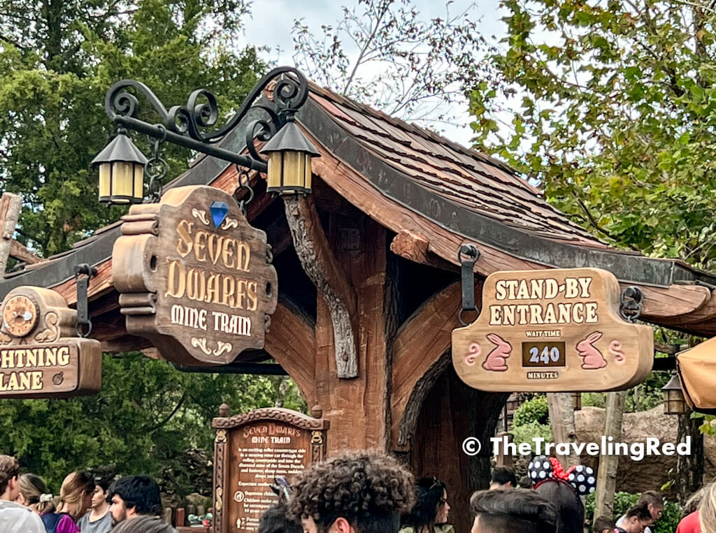 240 minute wait for seven dwarfs mine train at magic kingdom. Learn all the tips and tricks for using Genie+ and Individual Lightning Lane in Disney world to skip the line for rides.