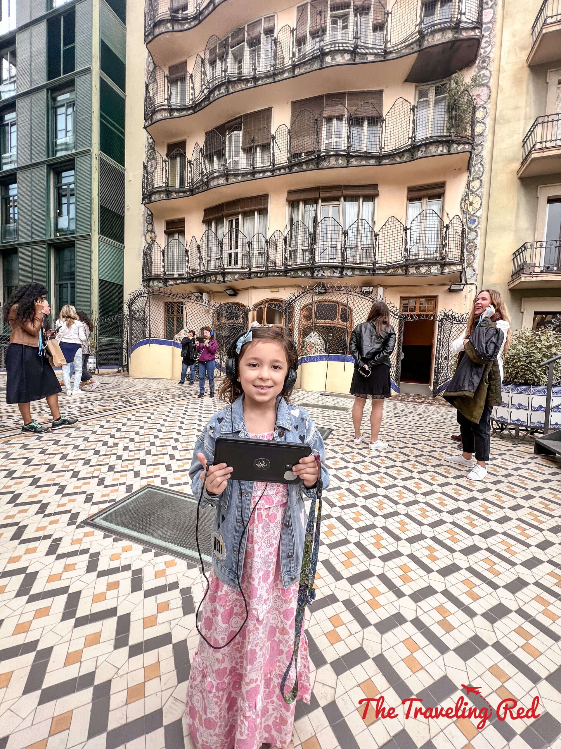 Inside Gaudi's Casa Batllo in Barcelona, Spain, they have the famous Gaudi cube with LED screens on all sides and you can get the virtual reality tablet to add to your audioguide. The AR experience in Casa Batlló is a lot of fun. Here's our full 7 day barcelona itinerary.