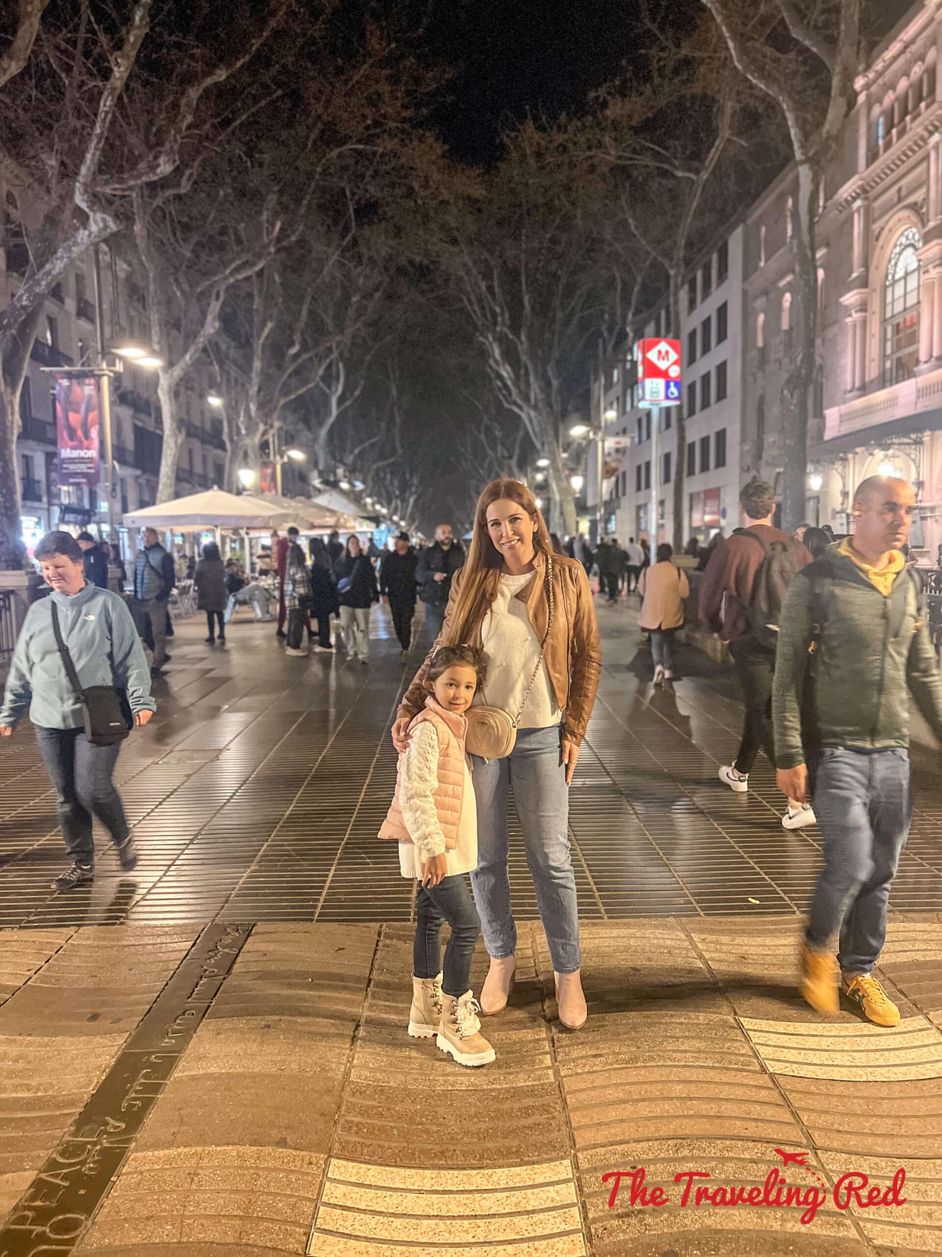 Walking Las Ramblas in Barcelona, Spain. Here's our full 7 day barcelona itinerary. By The Traveling Red
