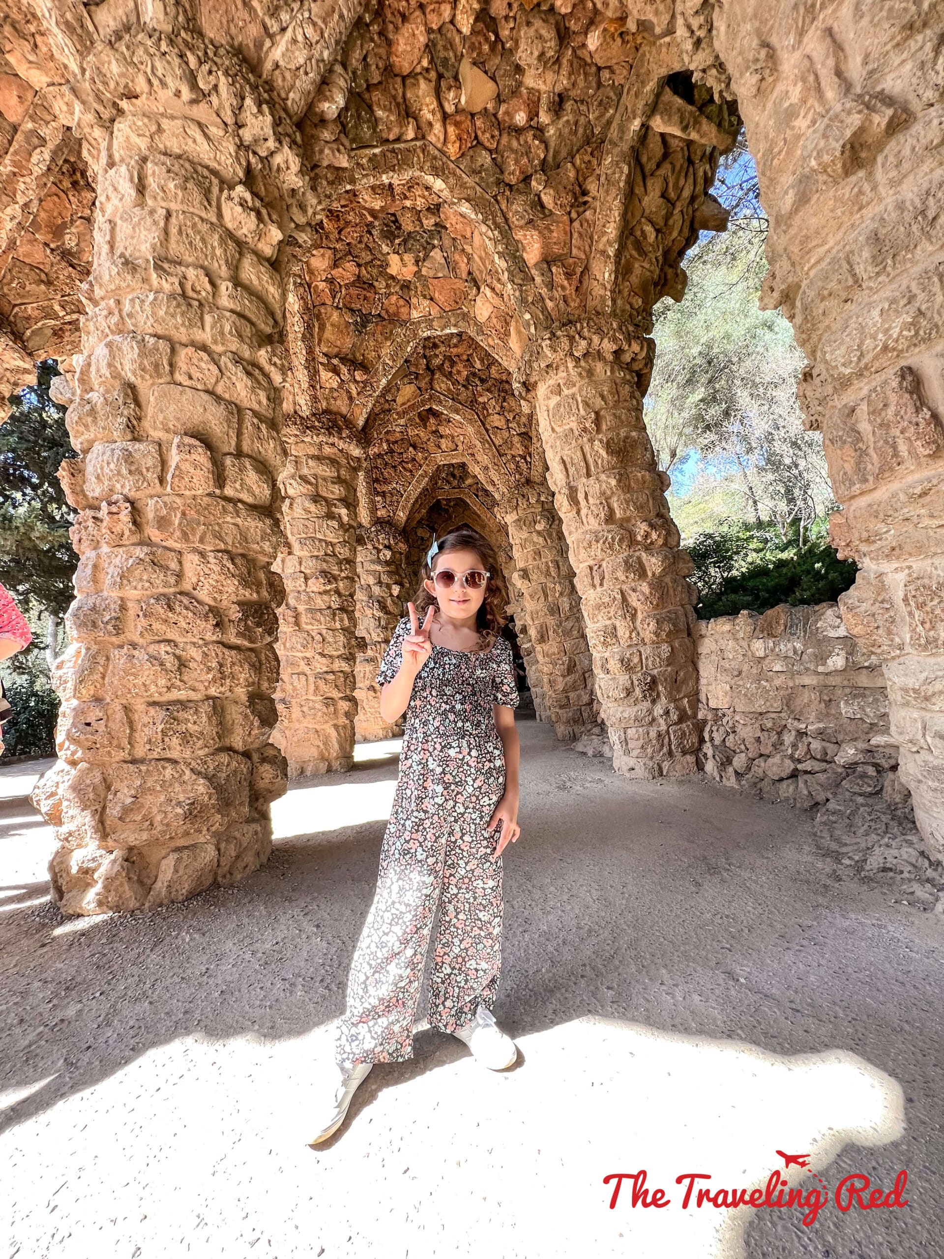Visiting Parc Guell in Barcelona, Spain. Parc Guëll is a famous Gaudi park. Here's our full 7 day barcelona itinerary. Everything you need to know for one week in Barcelona, Spain. By The Traveling Red