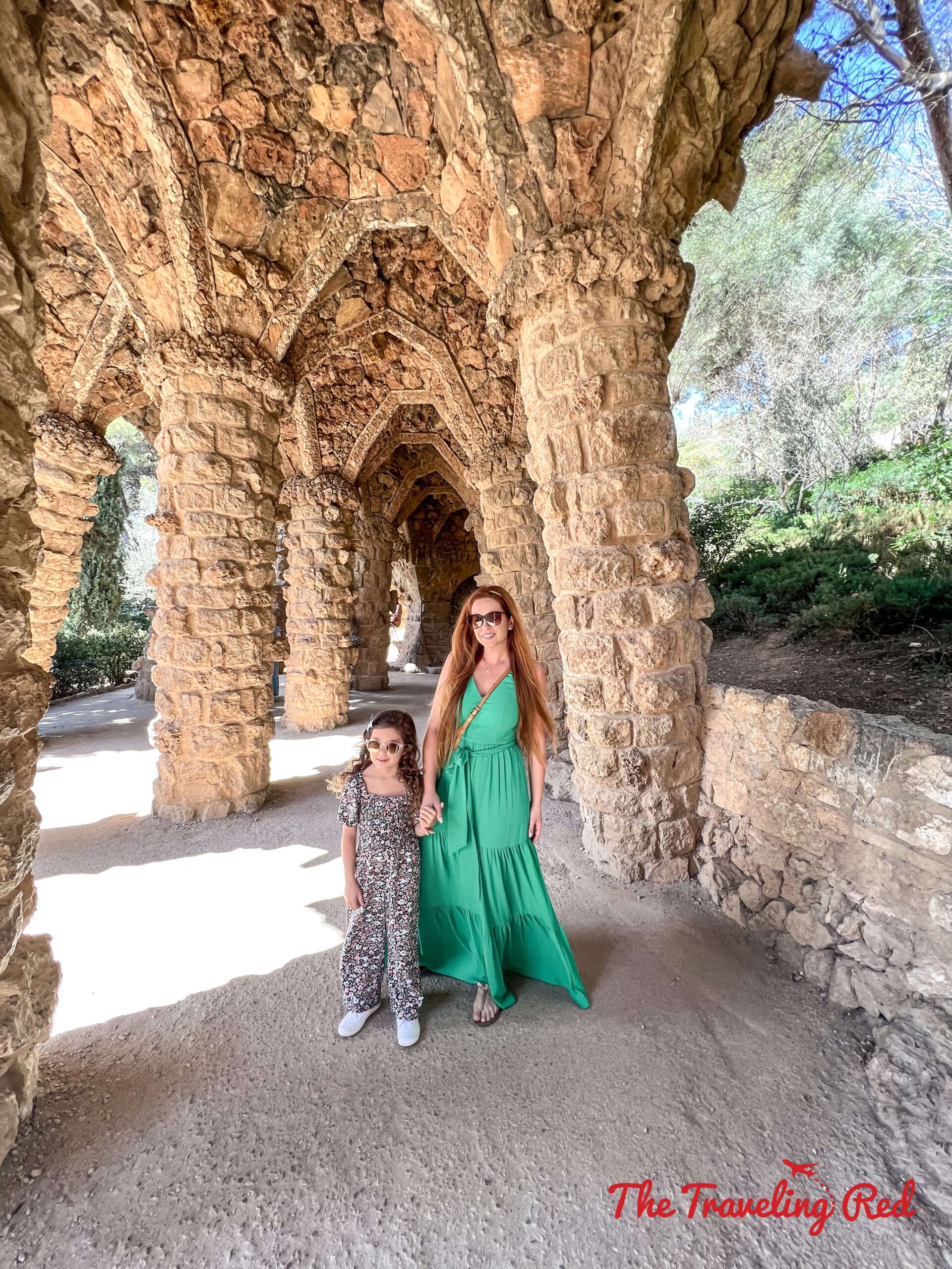 Visiting Parc Guell in Barcelona, Spain. Parc Guëll is a famous Gaudi park. Here's our full 7 day barcelona itinerary. Everything you need to know for one week in Barcelona, Spain. By The Traveling Red