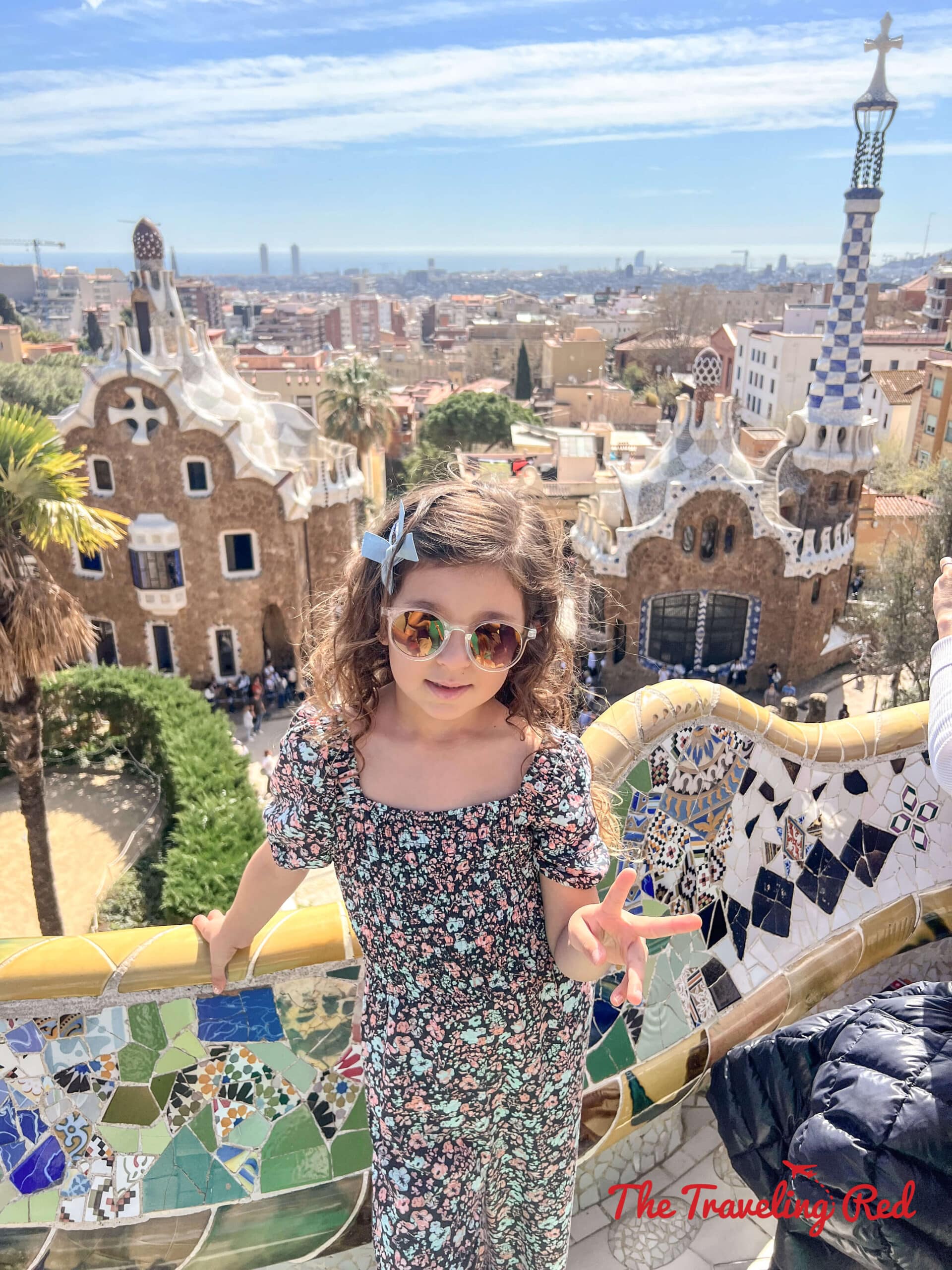 Visiting Parc Guell in Barcelona, Spain. Parc Guëll is a famous Gaudi park. Here's our full 7 day barcelona itinerary. Everything you need to know for one week in Barcelona, Spain. By The Traveling Red