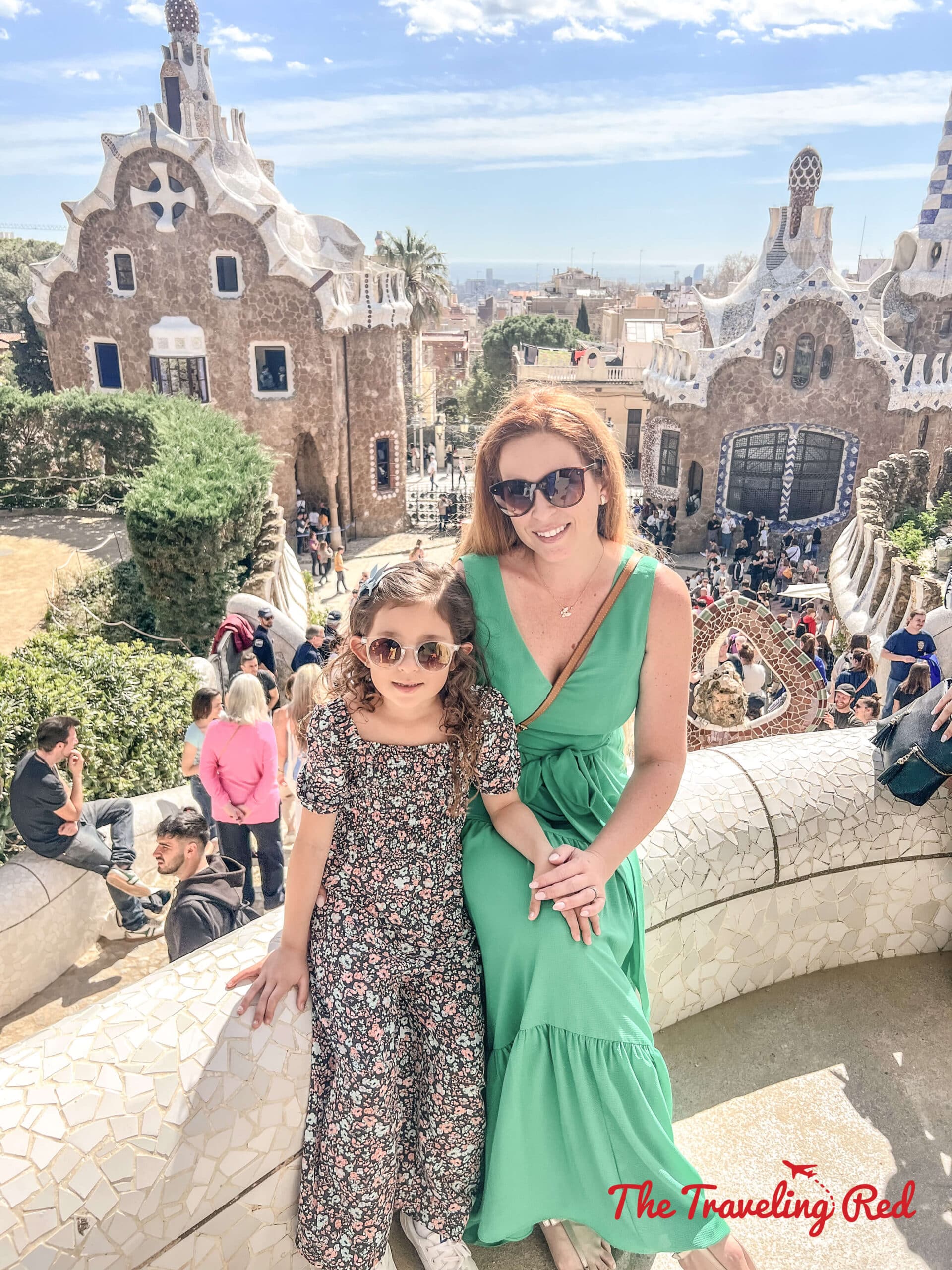 Visiting Parc Guell in Barcelona, Spain. Parc Guëll is a famous Gaudi park. Here's our full 7 day barcelona itinerary. Everything you need to know for one week in Barcelona, Spain. By The Traveling Red