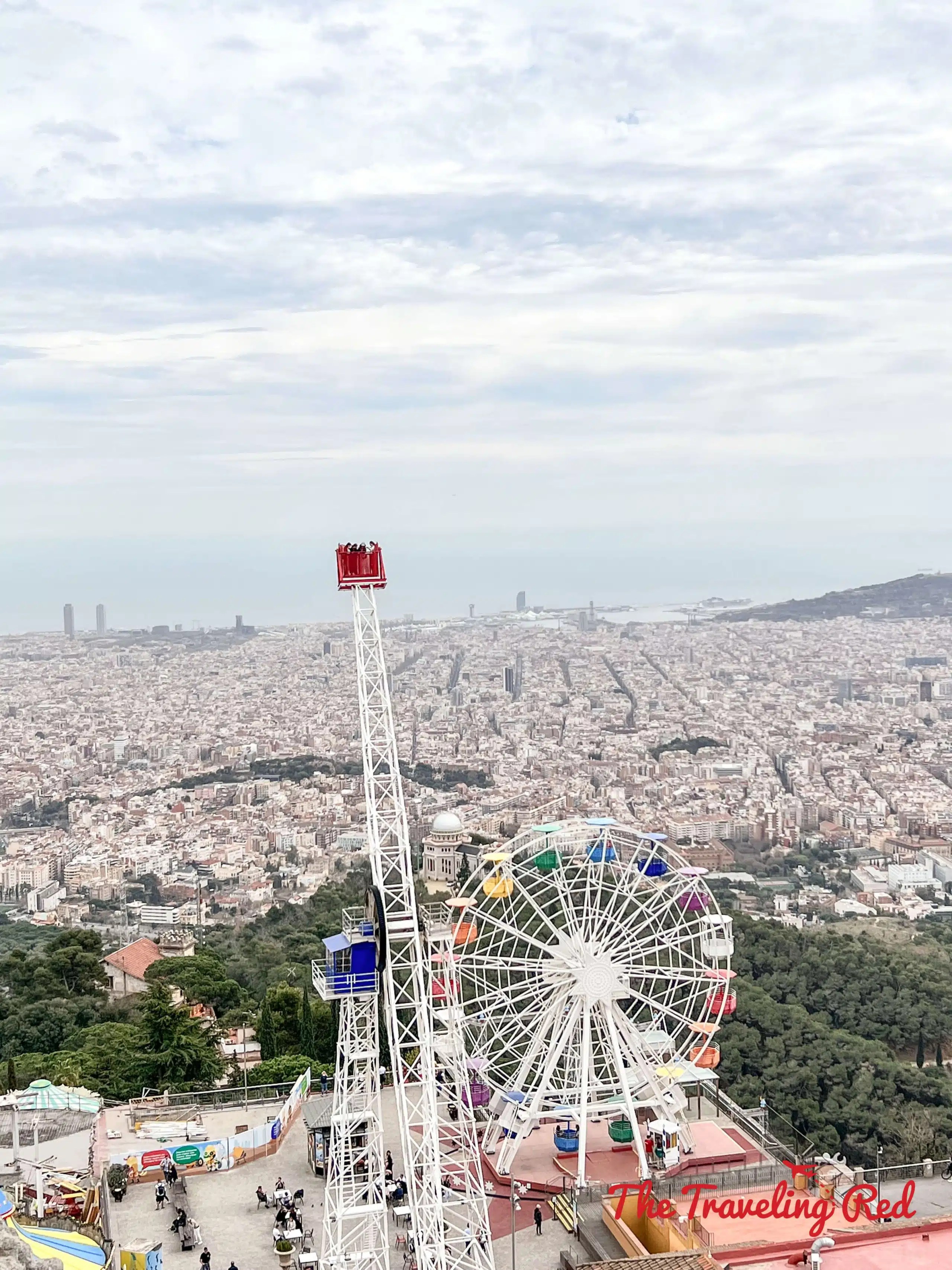 Sagrat Cor church in Barcelona located on Tibidabo by the Tibidabo Amusement Park. Some of the most incredible views of Barcelona Spain are from up here. Check out everything we did on our 7 day Barcelona Itinerary.